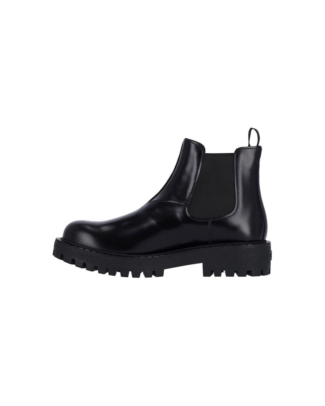 Prada Black Chealsea Ankle Boots for men