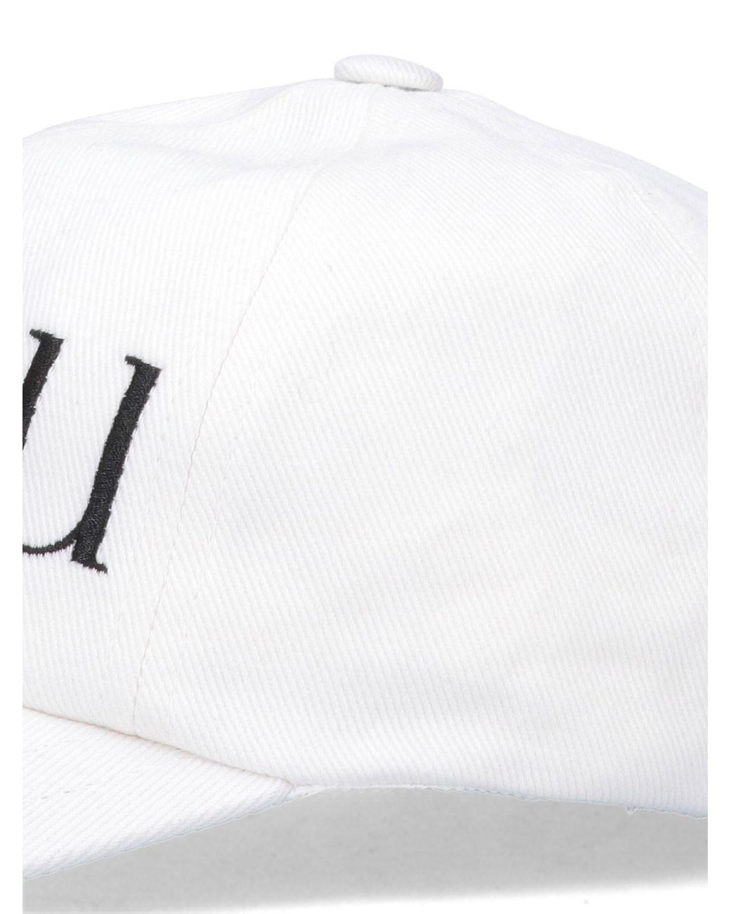 Patou White Logo Embroidered Baseball Cap