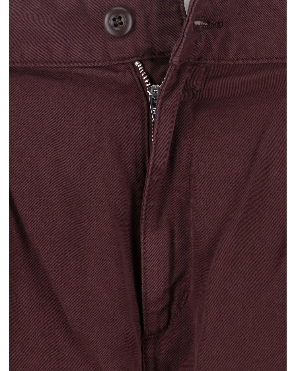 Carhartt Purple Trousers Organic Cotton for men