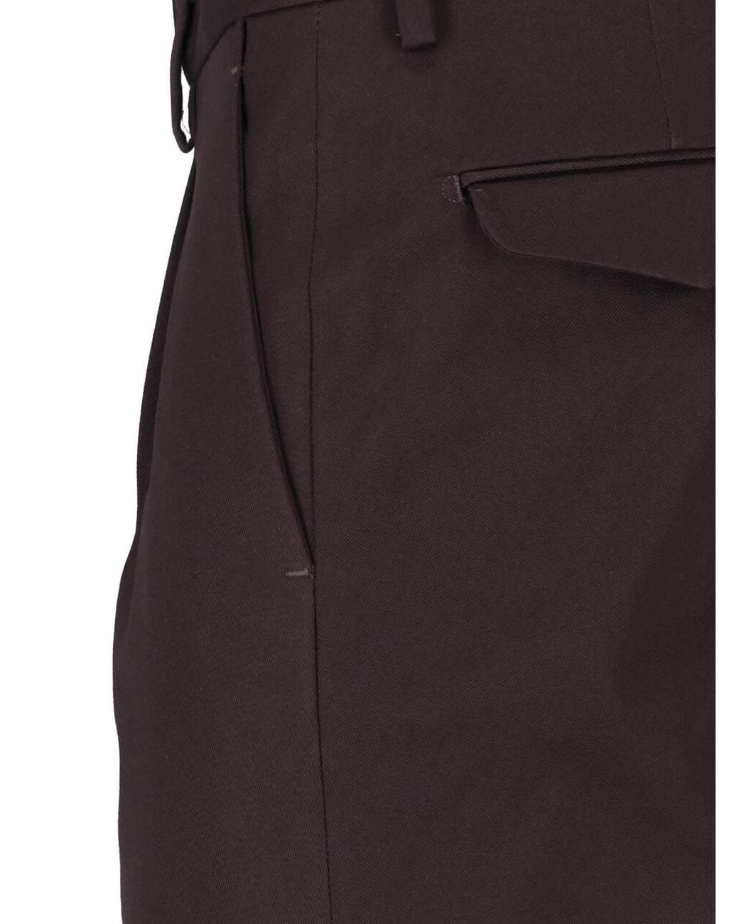 Briglia 1949 Brown Tailored Cotton Trousers for men