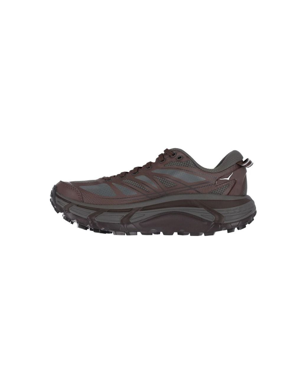 Hoka One One Brown Sneakers Fabric