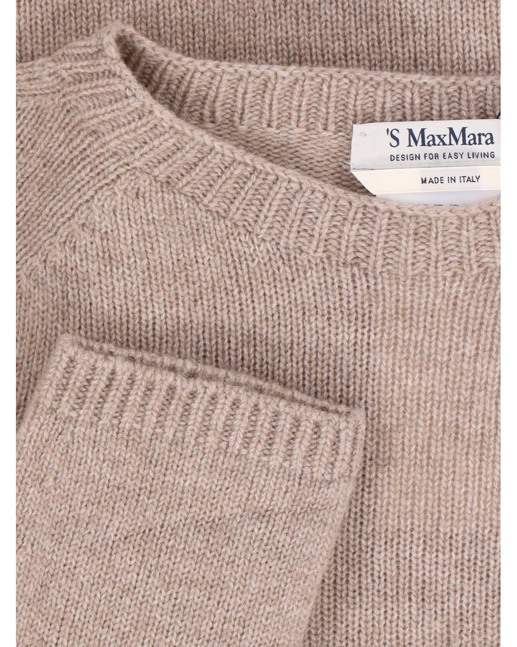 Max Mara Natural Wool And Cashmere Blend Sweater
