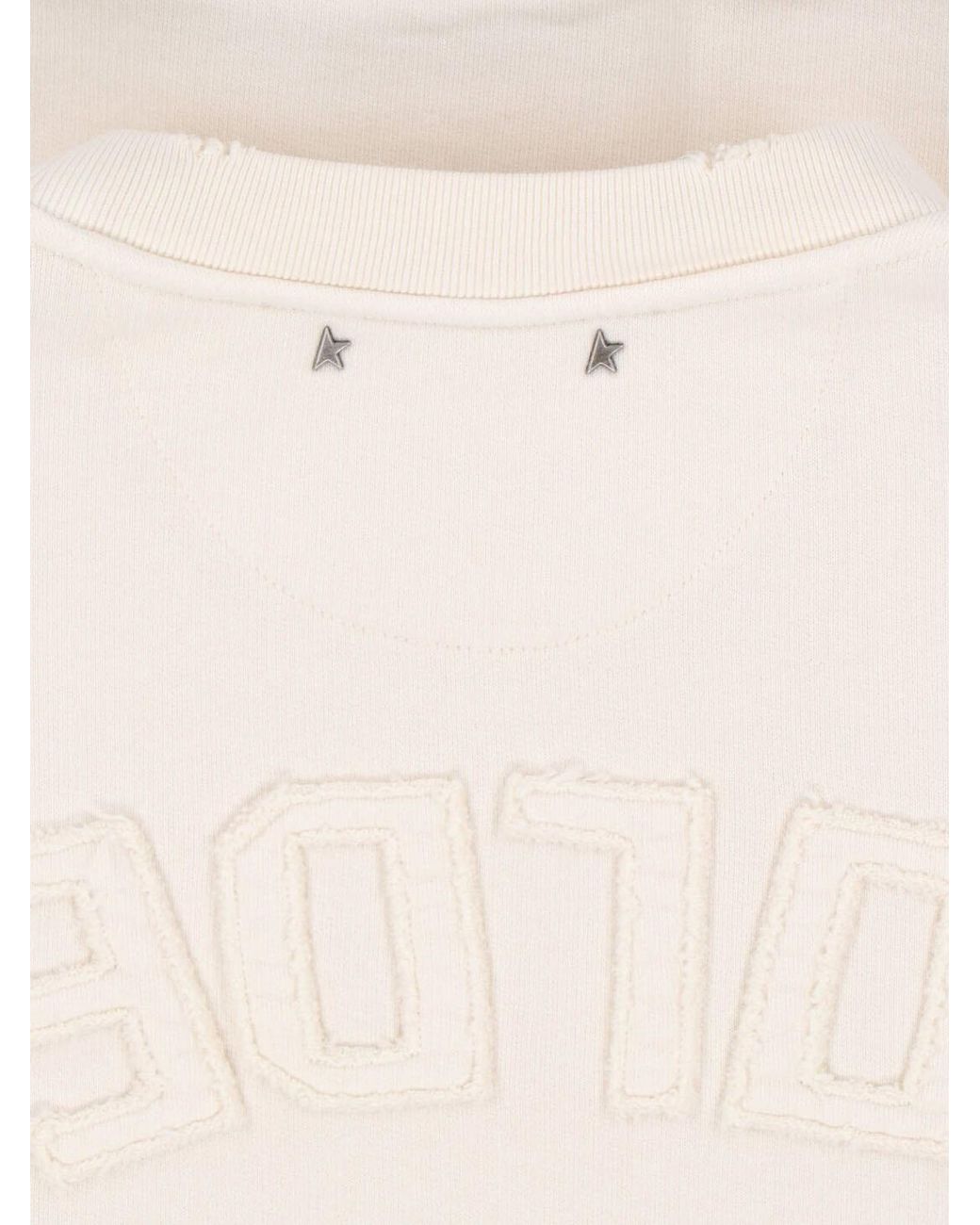 Golden Goose Deluxe Brand White Logo Sweatshirt