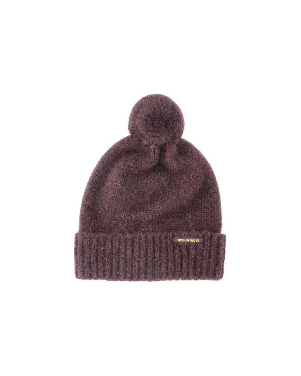 Golden Goose Deluxe Brand Brown Pom Pom Knit Beanie for men