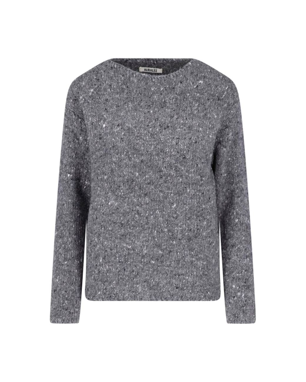Auralee Gray Wool Sweater