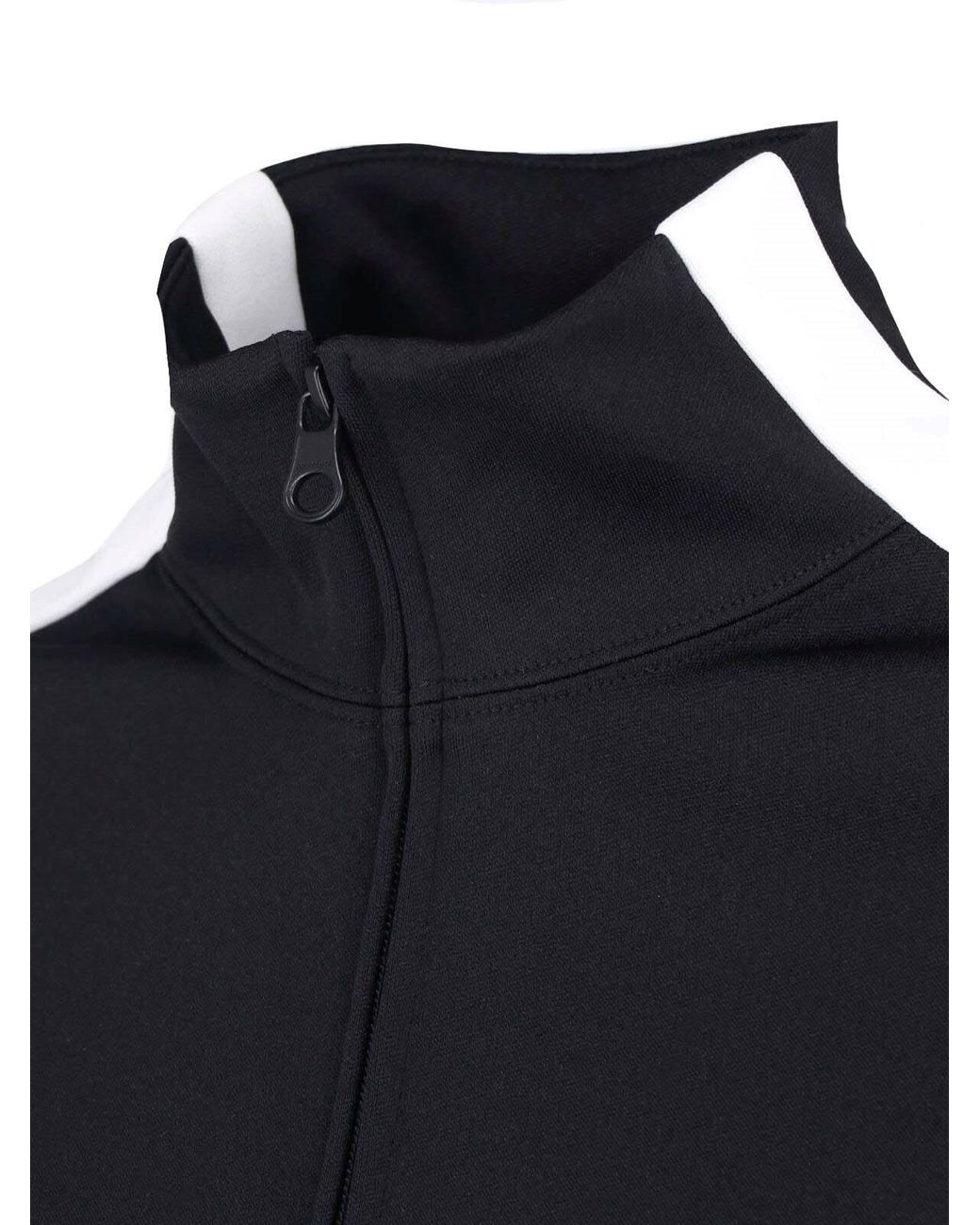 Courreges Blue High Collar Zip Fabric Sweatshirt