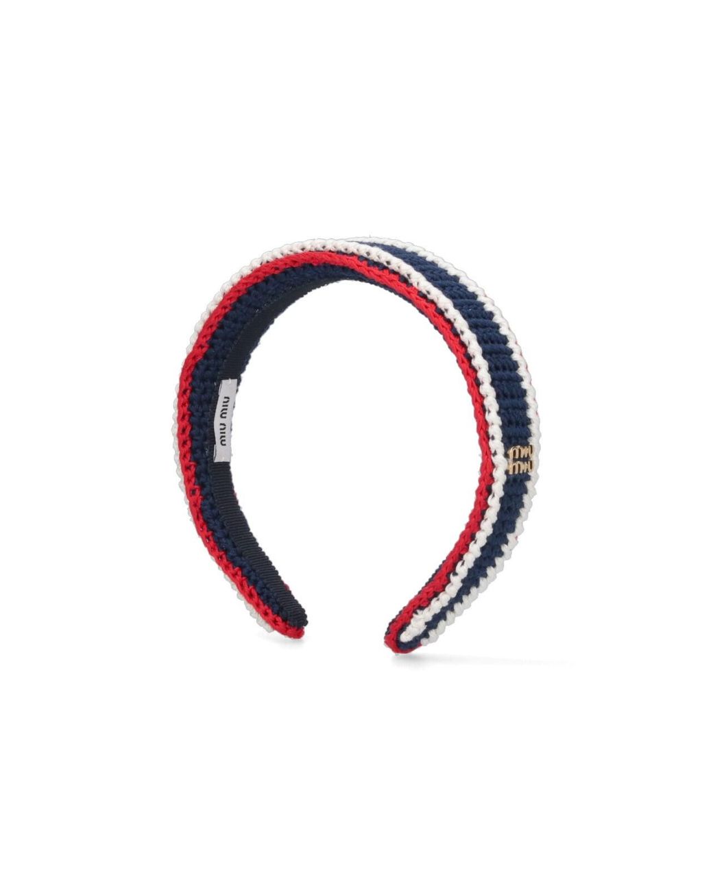 Miu Miu Blue Crochet Headband