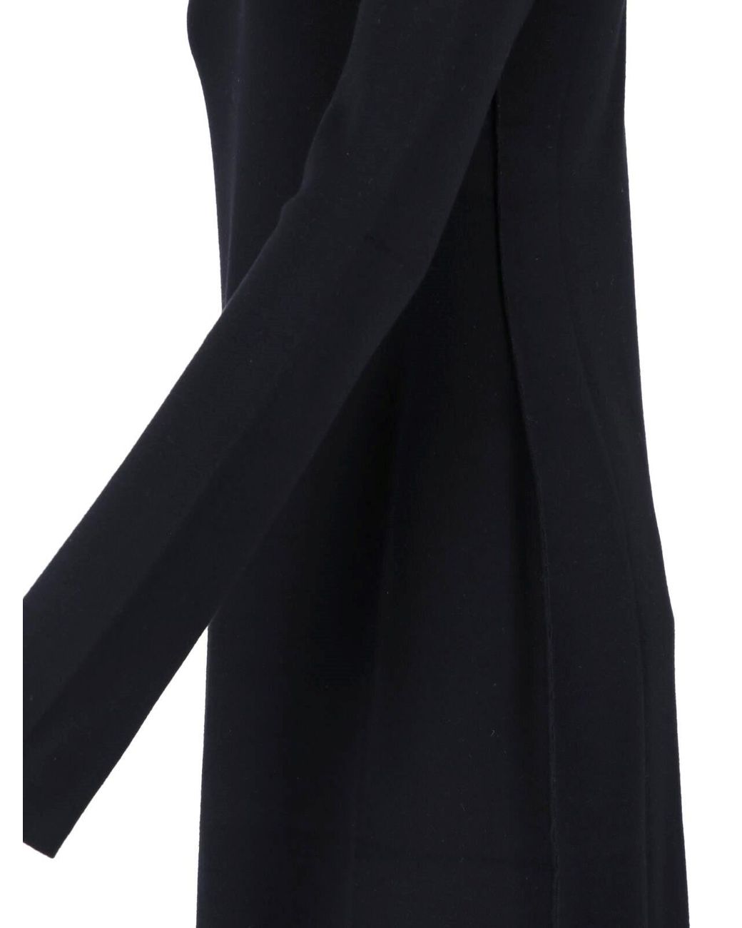 The Row Black Maxi Wool Dress "Leoline"