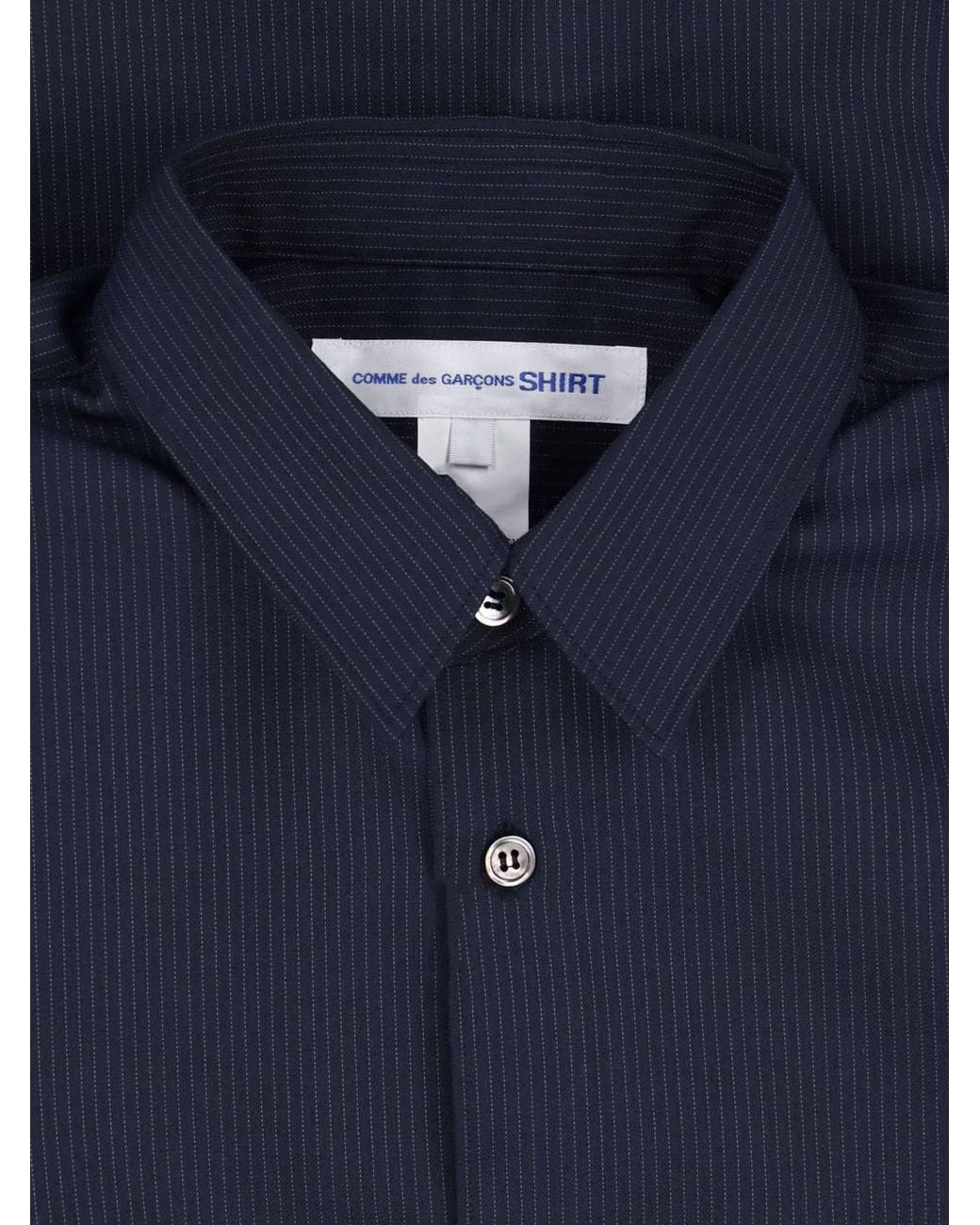 Comme des Garçons Blue Long Sleeve Button-Up Shirt for men