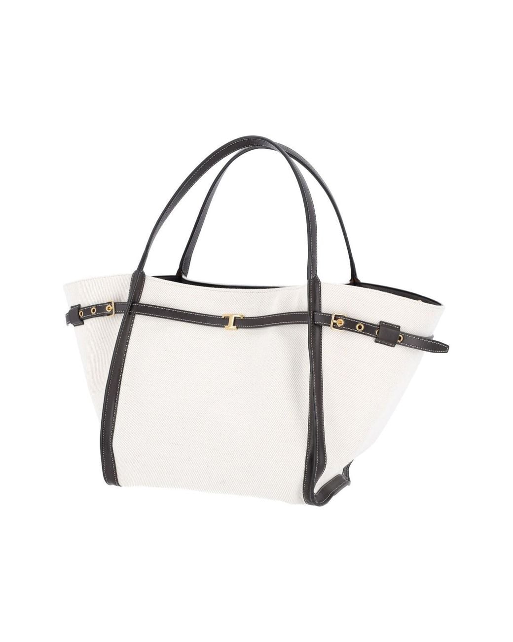 Borsa Tote Media "Tim" di Tod's in White