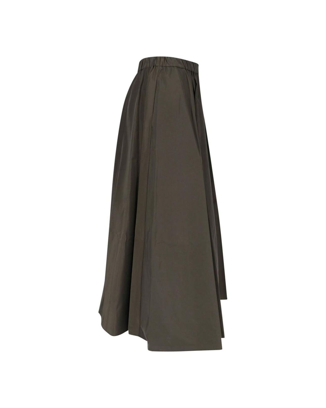 Aspesi Gray A-Line Midi Skirt