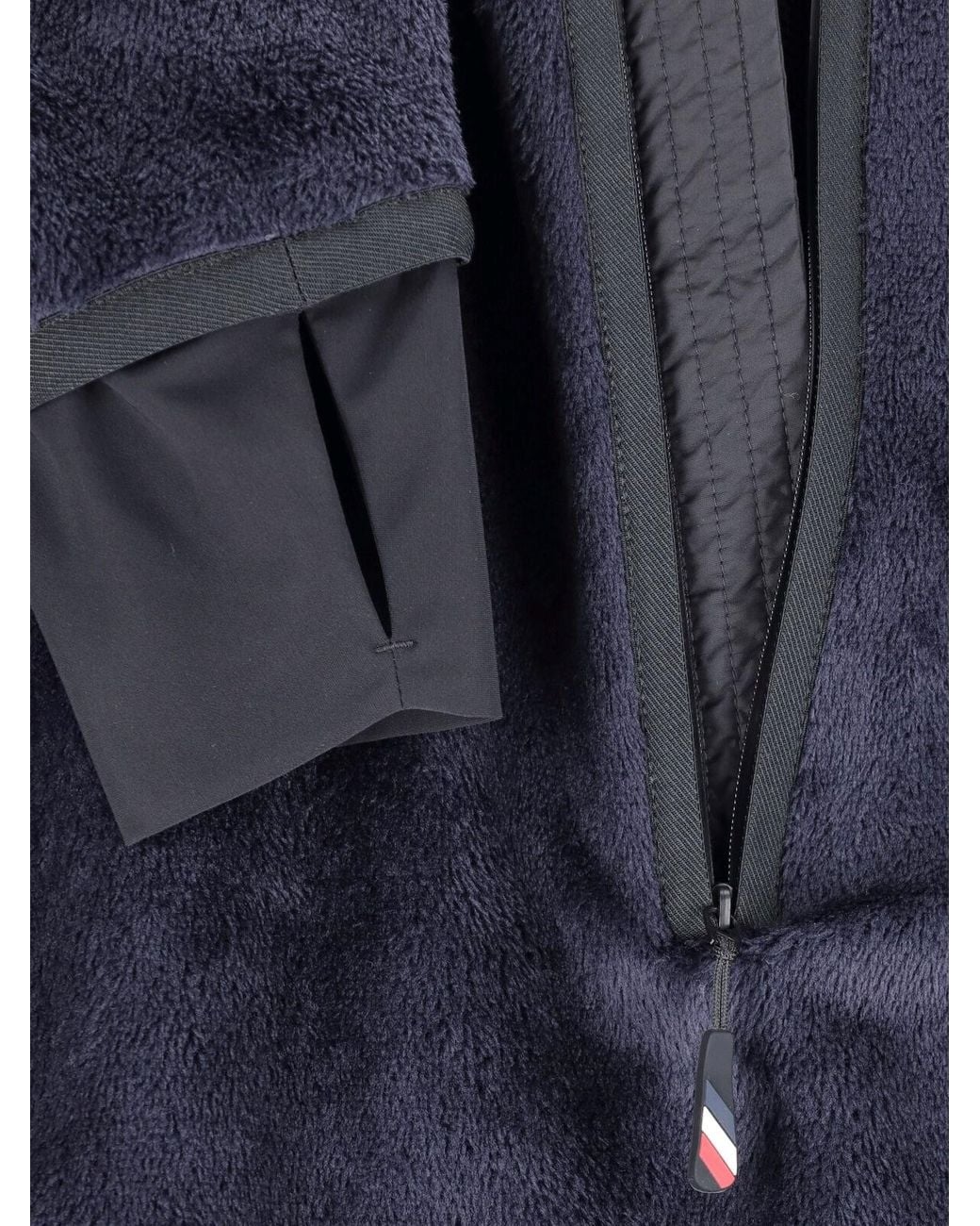 Moncler Blue Polartec Sweatshirt for men