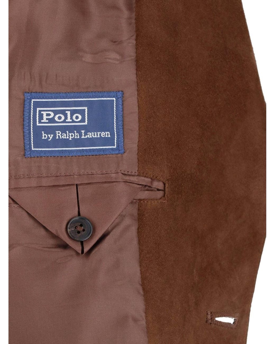 Polo Ralph Lauren Brown Lamb Suede Blazer