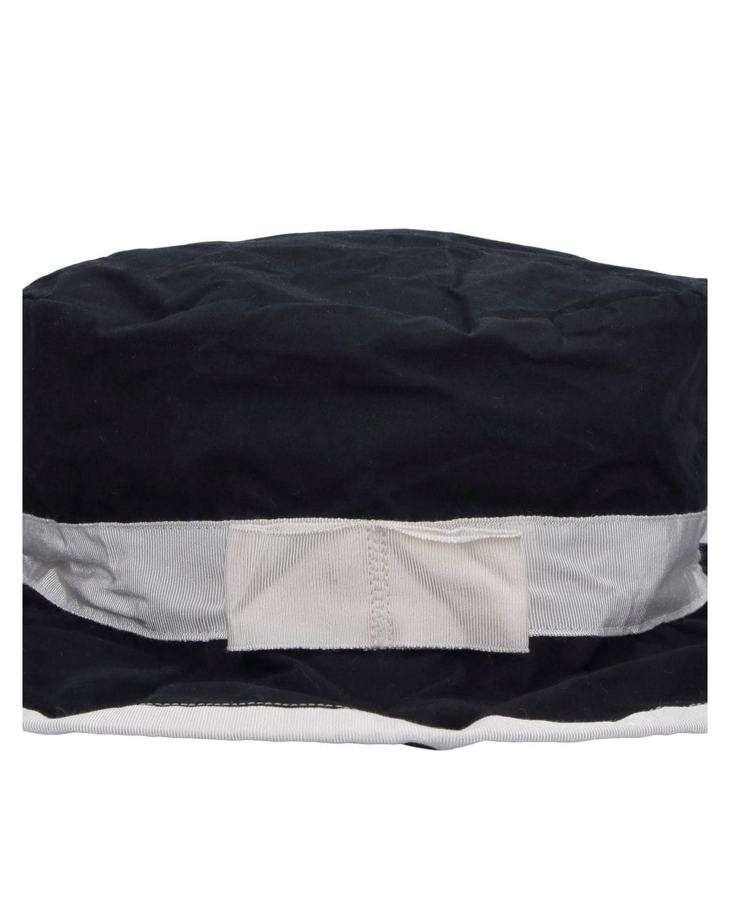 Scha Black Cotton Hat