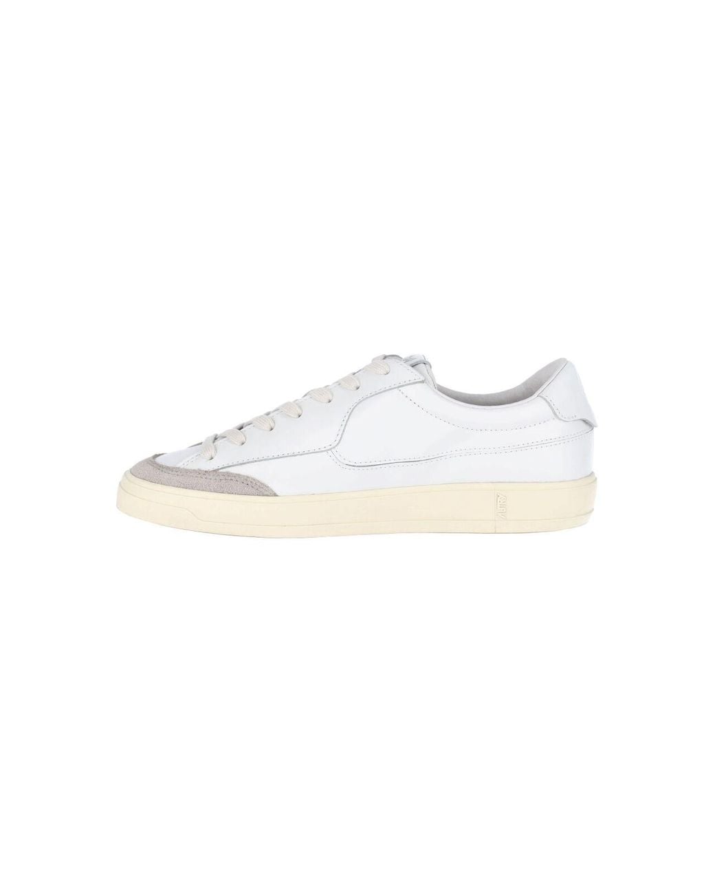 Autry White Low Top Sneaker With Personalized Fabric Pouch for men