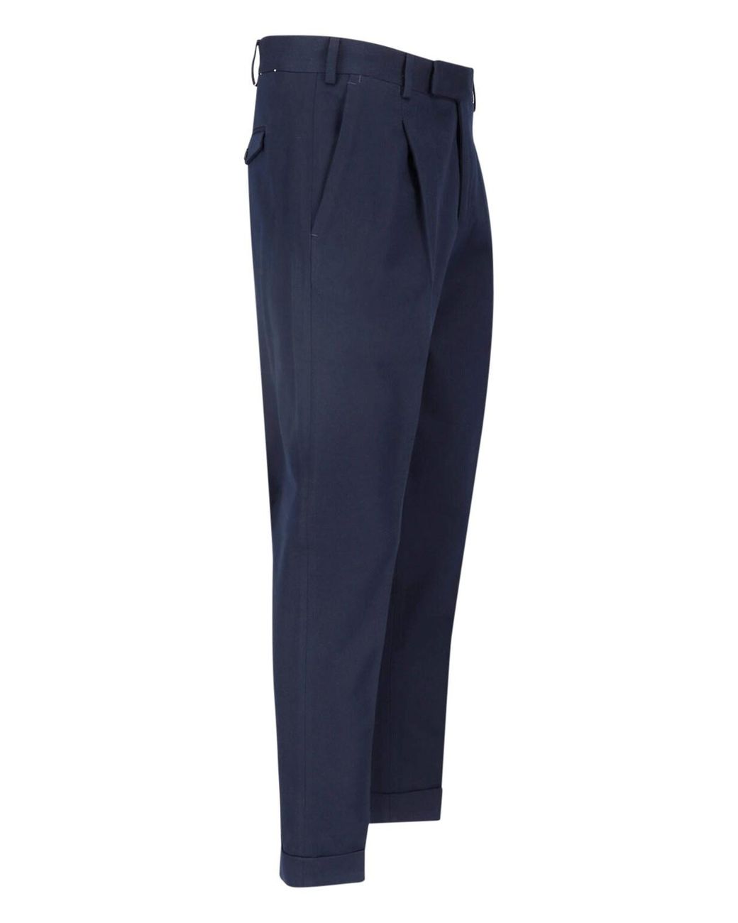 PT Torino Blue Virgin Wool Blend Trousers for men