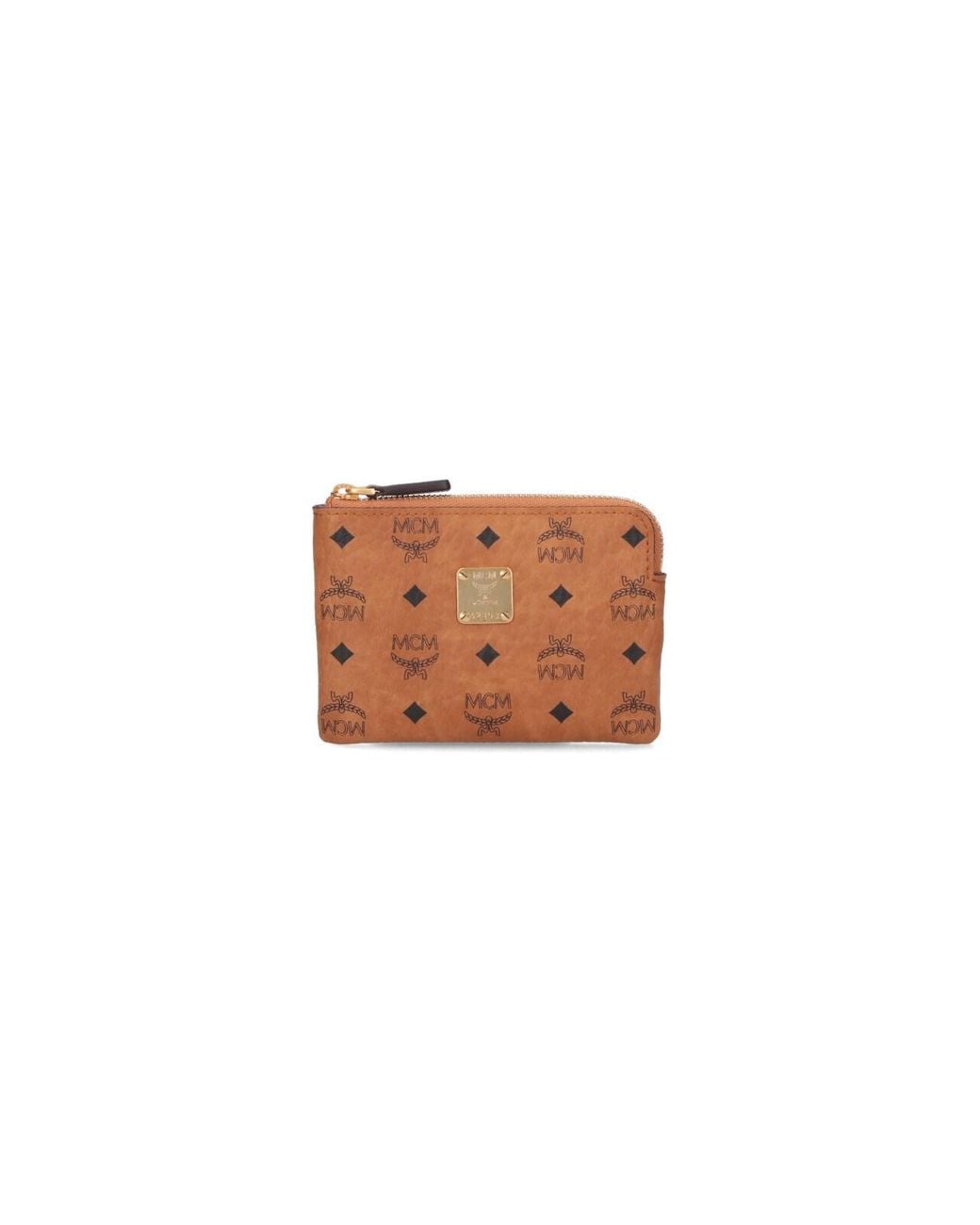 MCM White Wallets Polyurethane