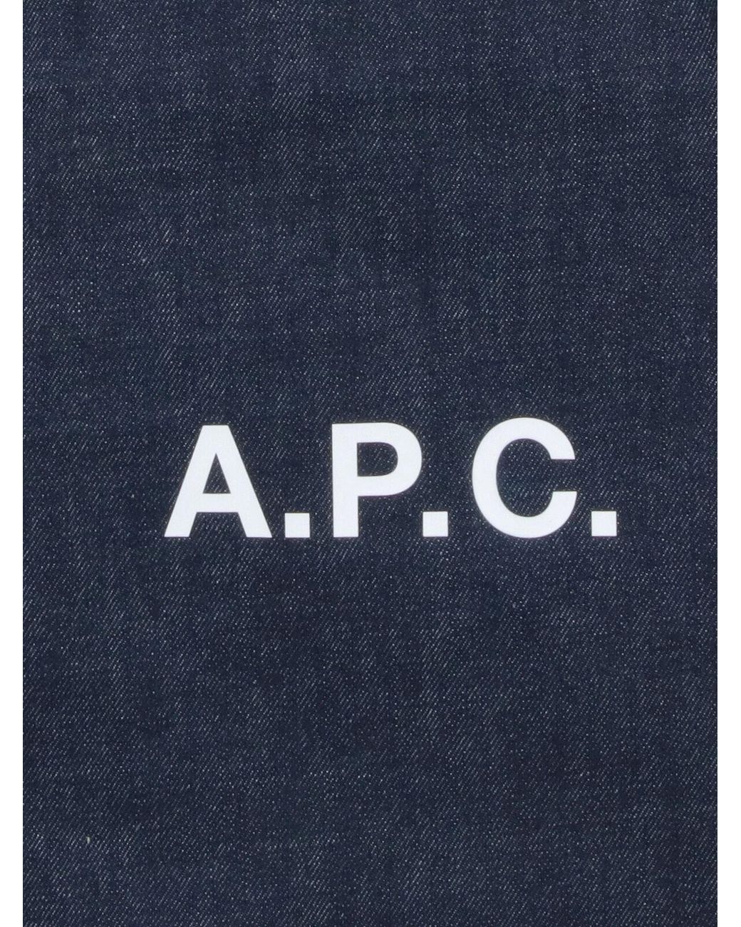 A.P.C. Blue A. P.C. Denim Tote Bag
