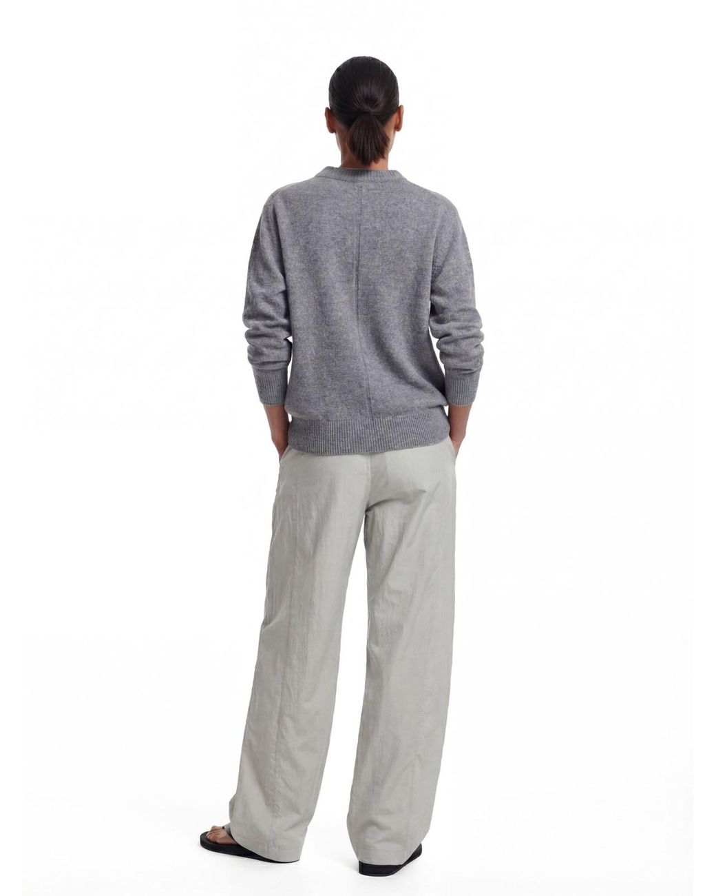 The Row White 'Iven' Pants