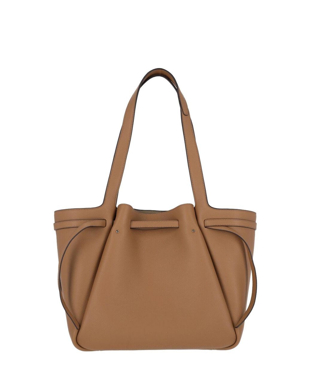 Tory Burch Brown Genuine Cow Leather Mini Crossbody Bag