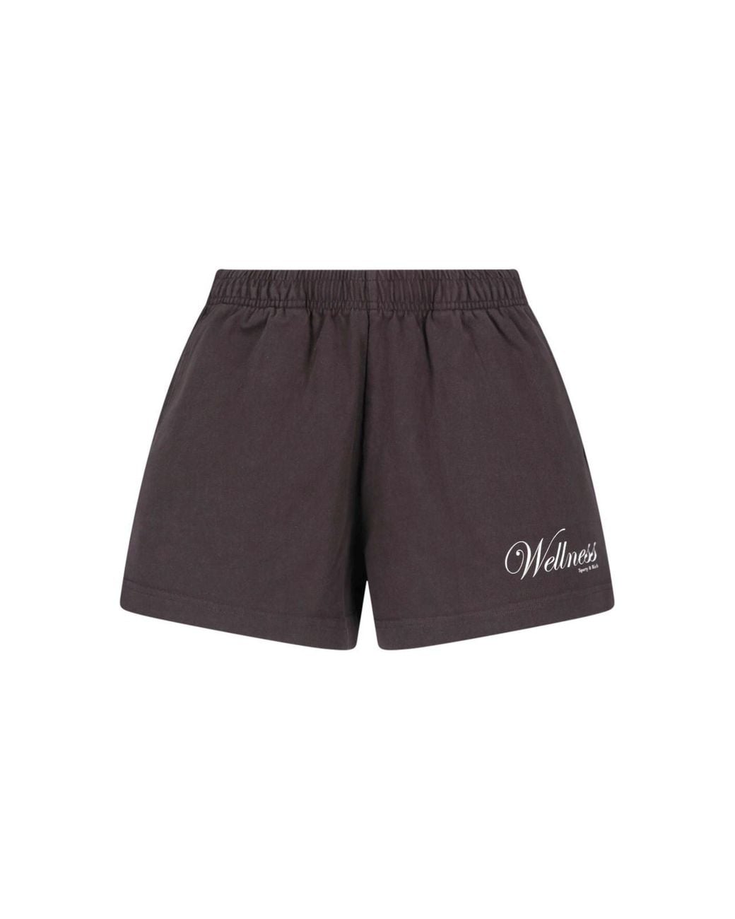 Sporty & Rich Brown Sport Shorts "1800 Health Disco"