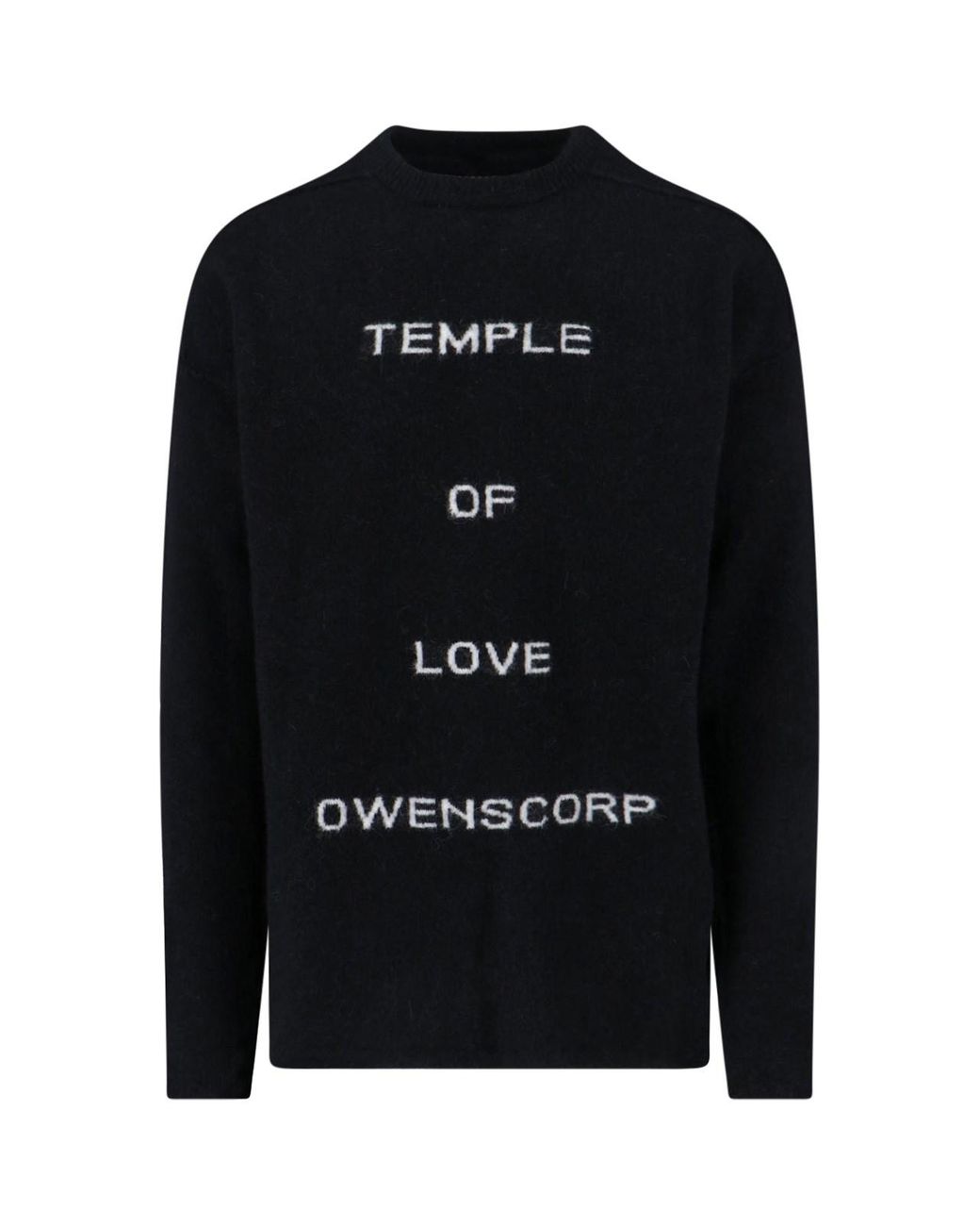 Rick Owens Black 'Temple Of Love' Sweater for men