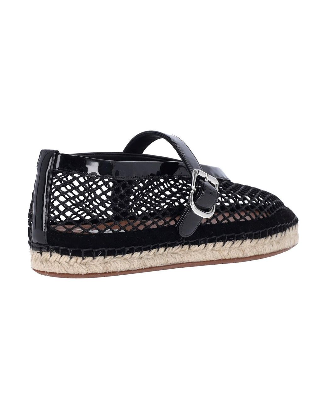 Alaïa Black Mesh Espadrilles