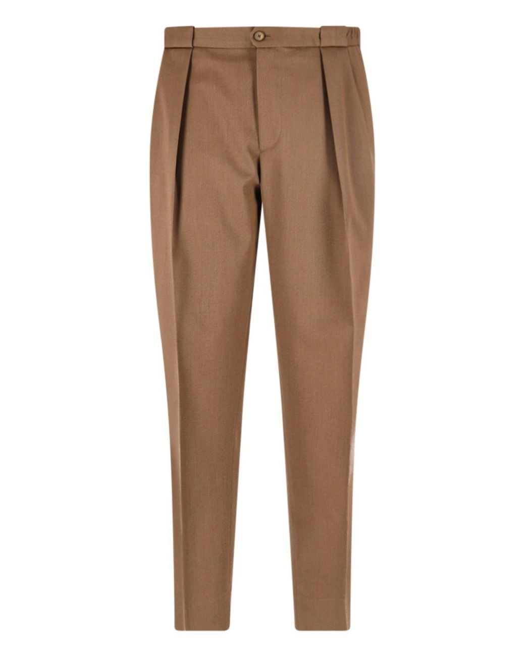 Briglia 1949 Brown Tailored Trousers "Portobello" for men