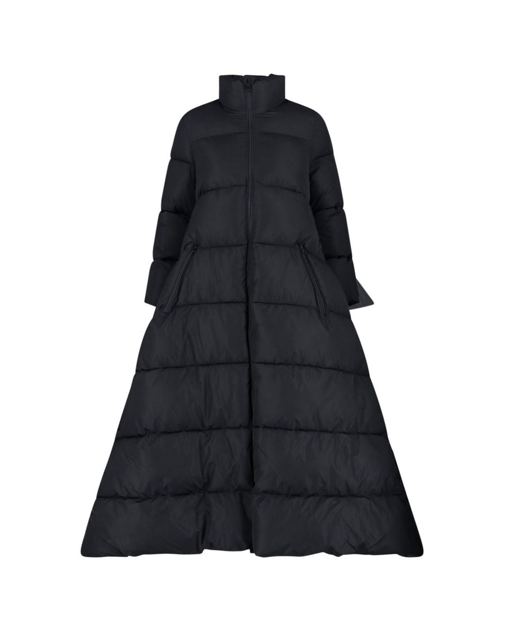 Balenciaga 'maxi Bow Puffer' Down Jacket in Black | Lyst