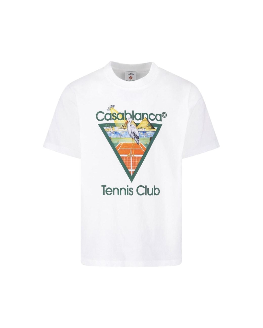 Casablanca White Organic Cotton Jersey T-Shirt For for men