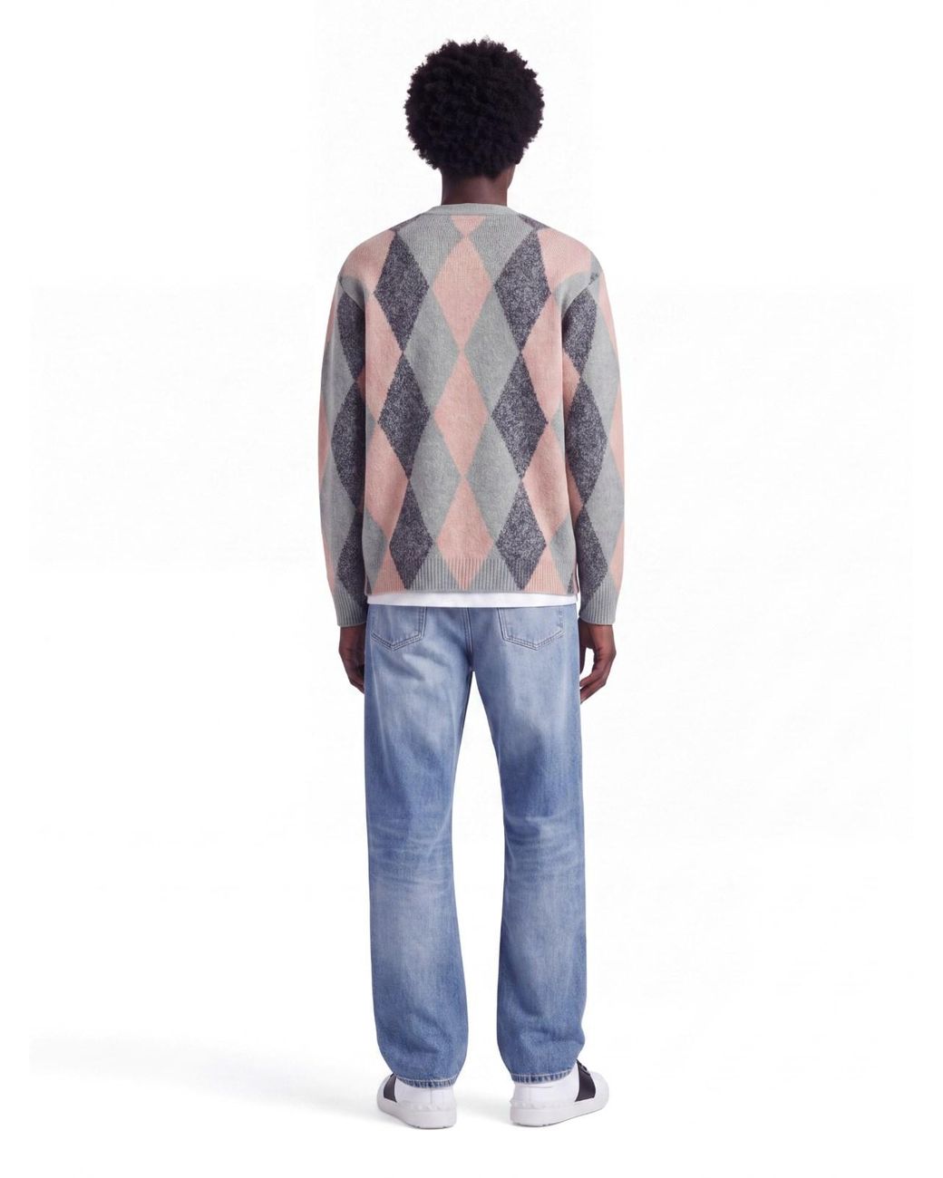 Valentino Gray Virgin Wool Cardigan for men