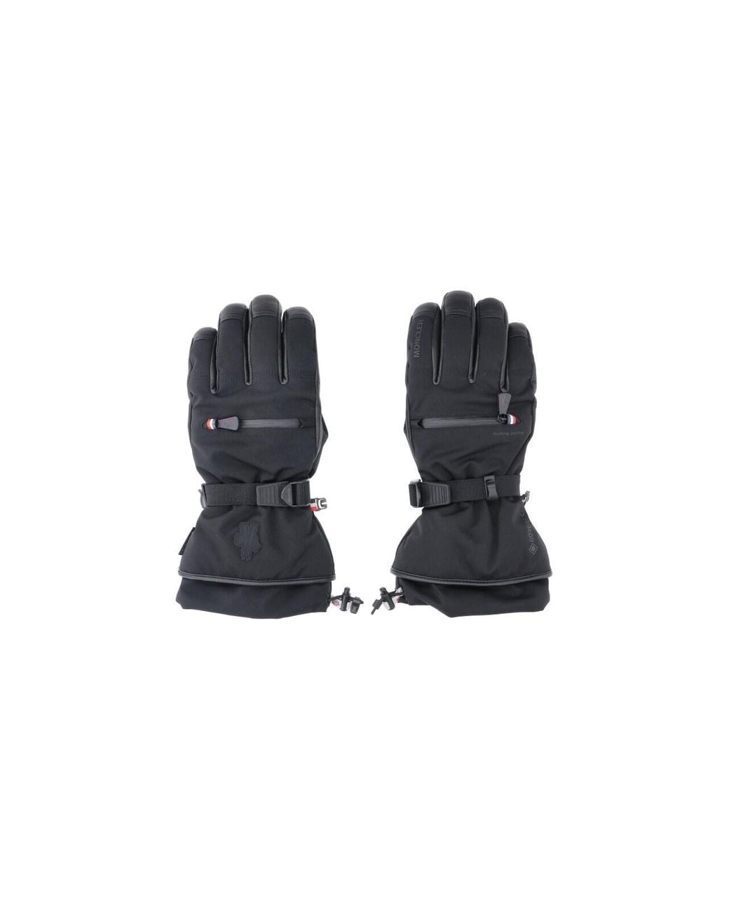 Moncler Black Padded Gloves for men