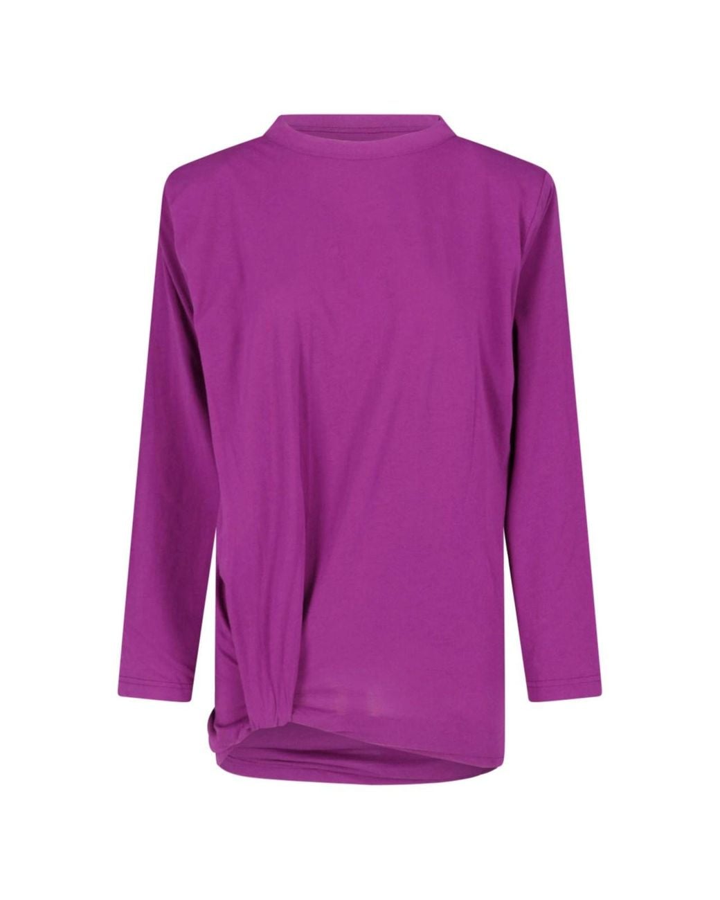 Balenciaga Purple Cotton T-Shirt