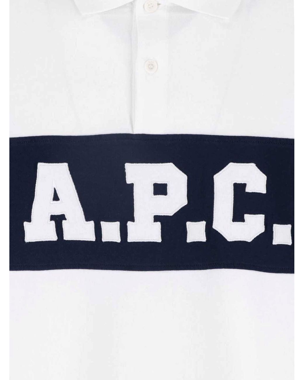 A.P.C. White T-Shirt Logo for men