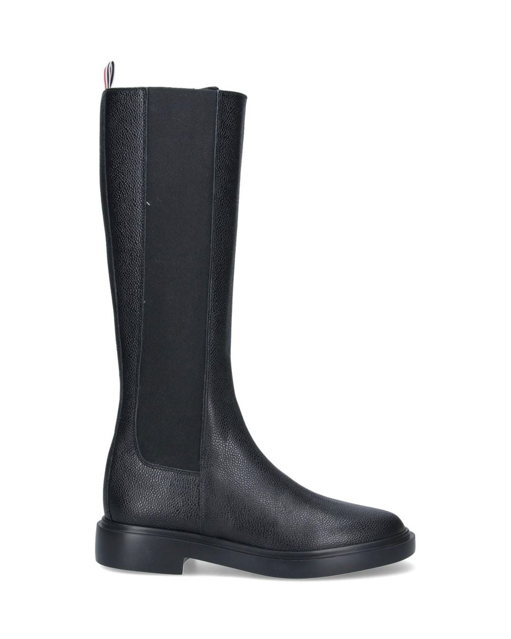 Thom Browne Black Slip-On Boots