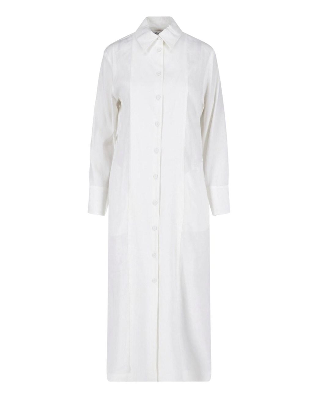 Max Mara White Shirt Maxi Dress