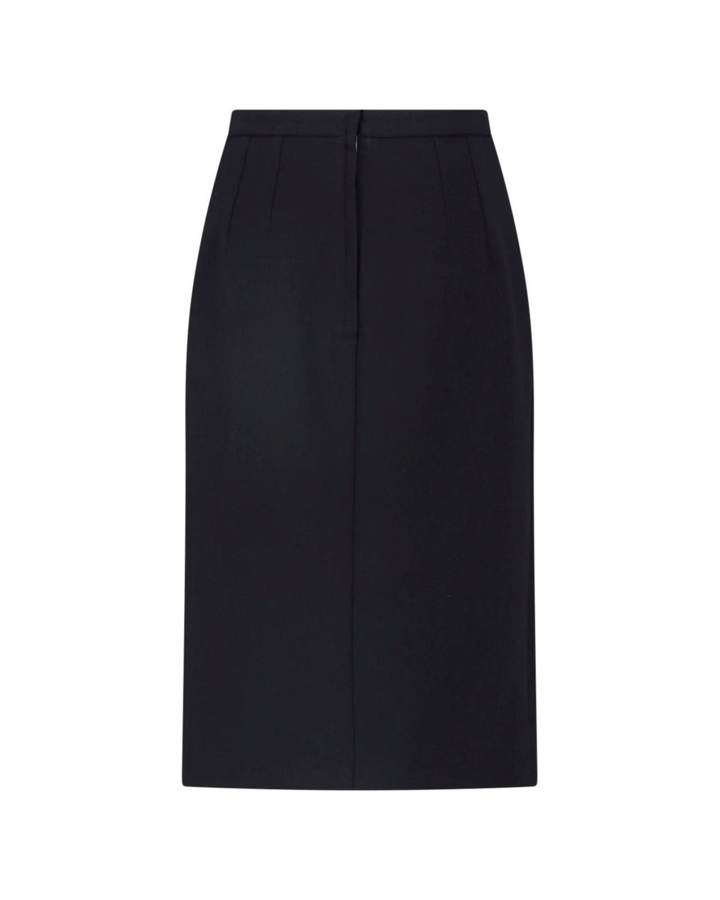Dolce & Gabbana Black Tailored High-Waist Pencil Skirt