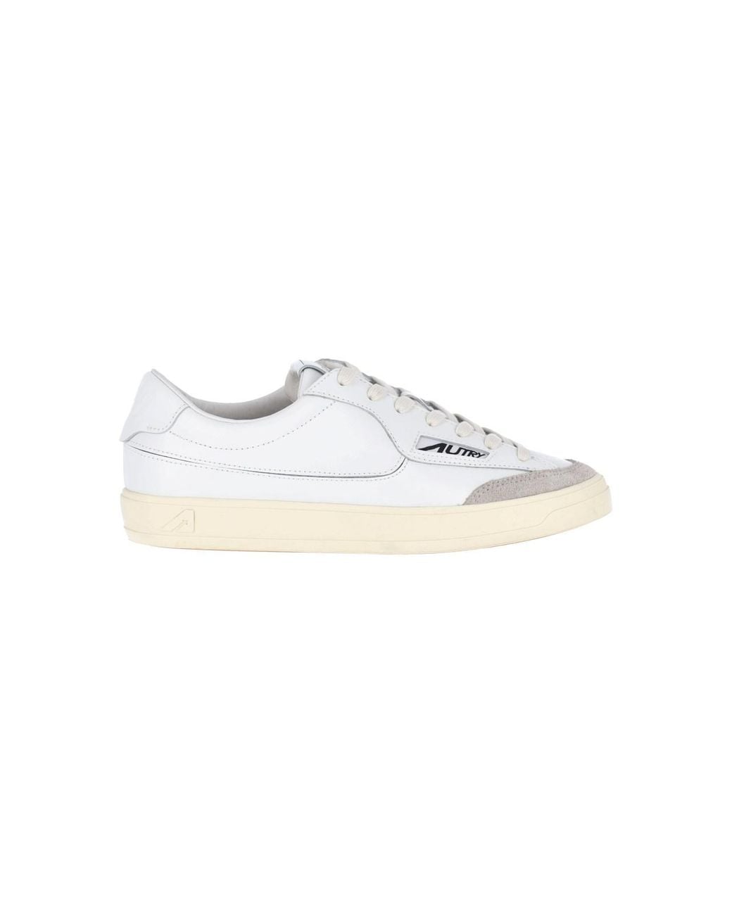 Autry White Low Top Sneaker With Personalized Fabric Pouch for men