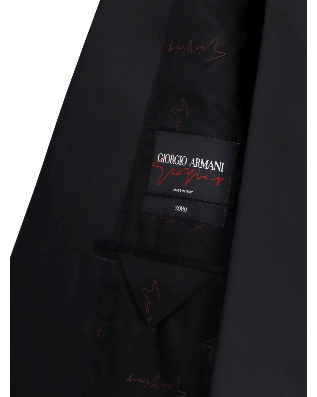 Giorgio Armani Blue Double-Breasted Wool Blazer for men