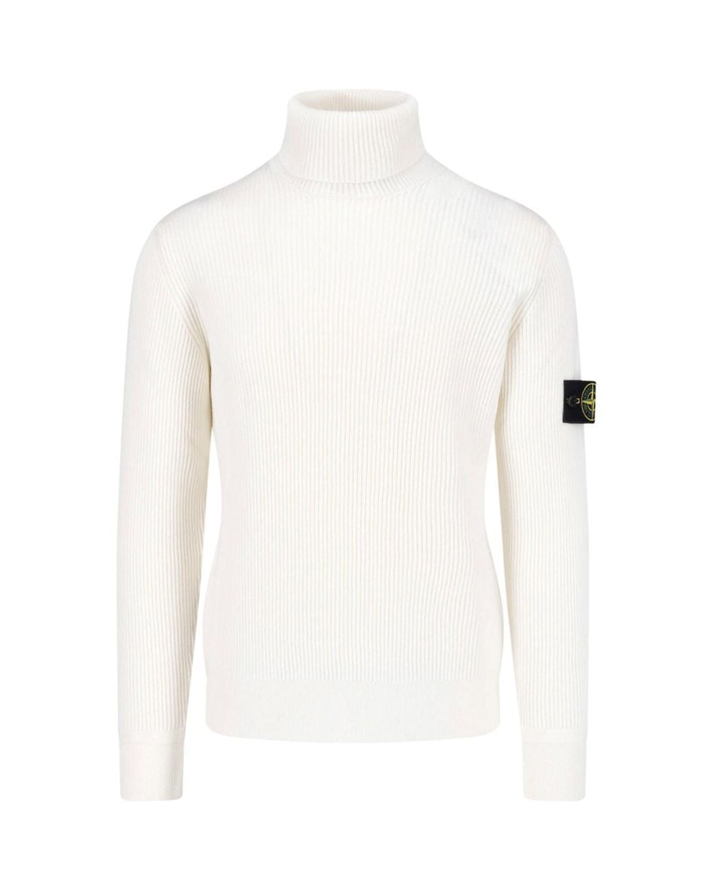 Stone Island White Sweater "5100052" for men