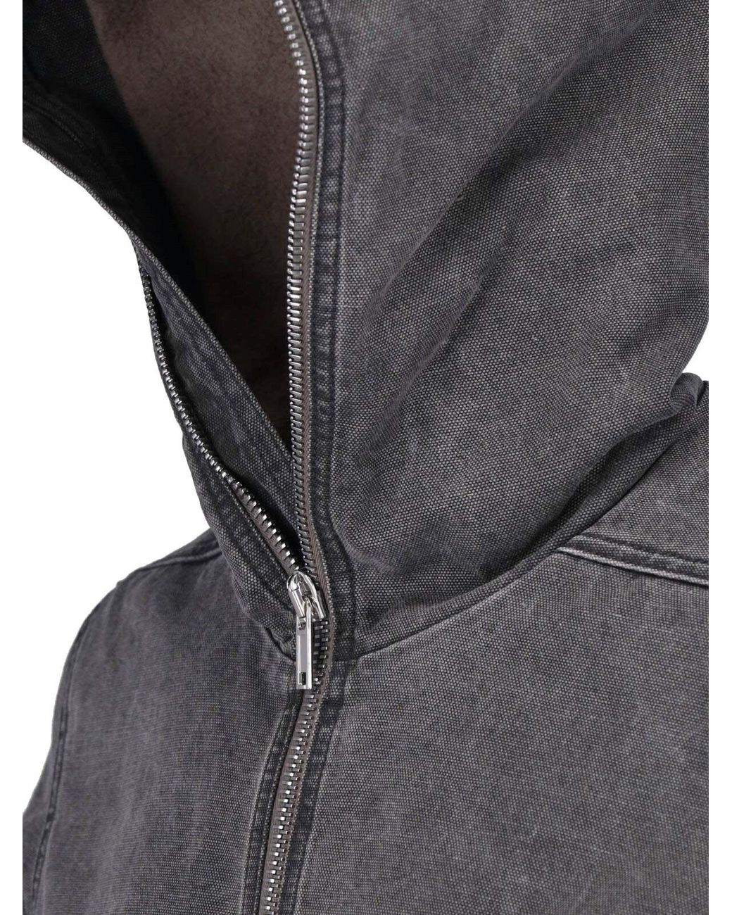 Rick Owens Gray Jacket "Gimp Zipfront" for men