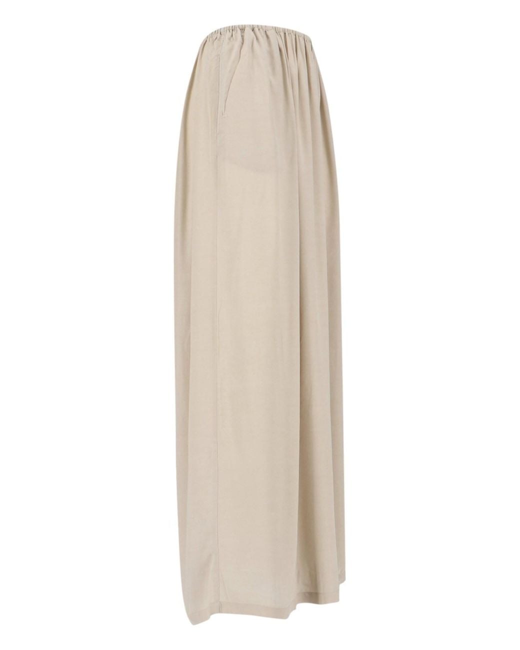 Frankie Shop Natural Viscose Maxi Skirt