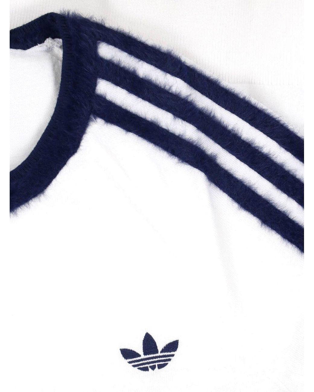 Adidas Blue Logo Trim T-Shirt