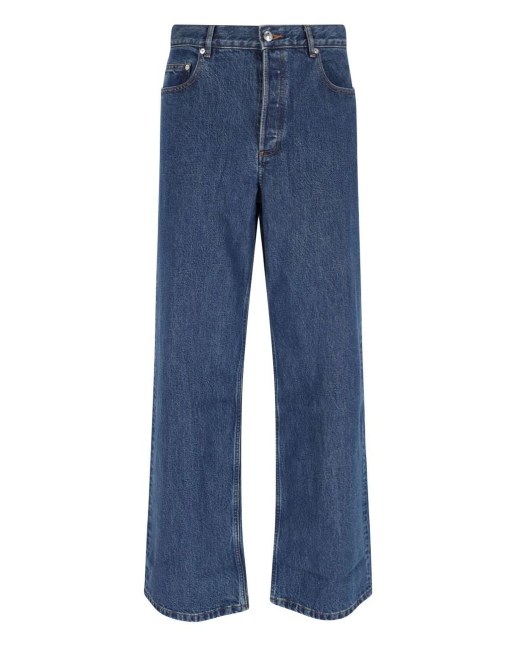 A.P.C. Blue Straight Jeans for men