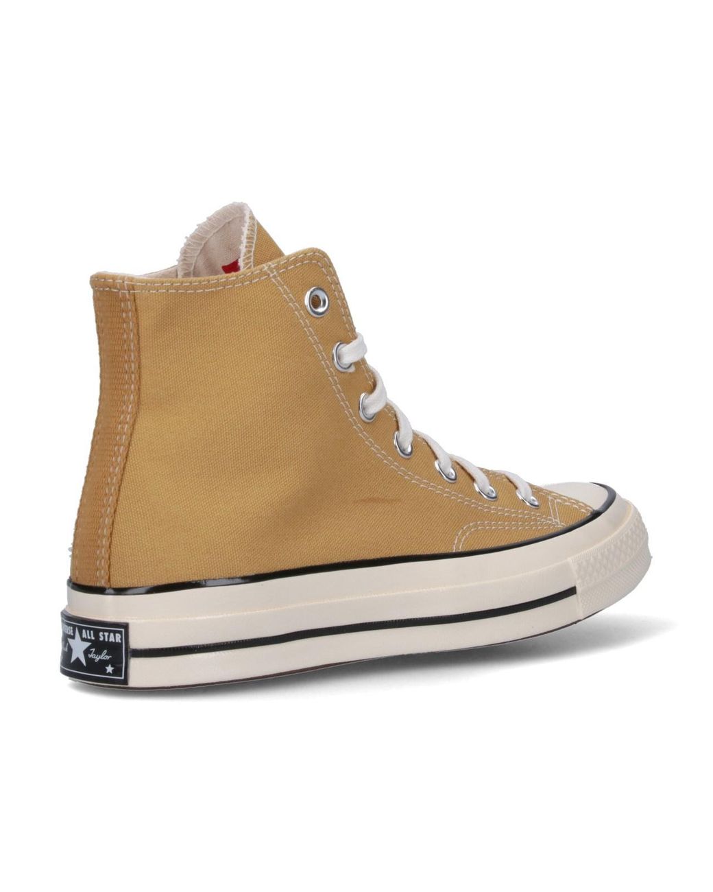 Converse White Sneakers Tela