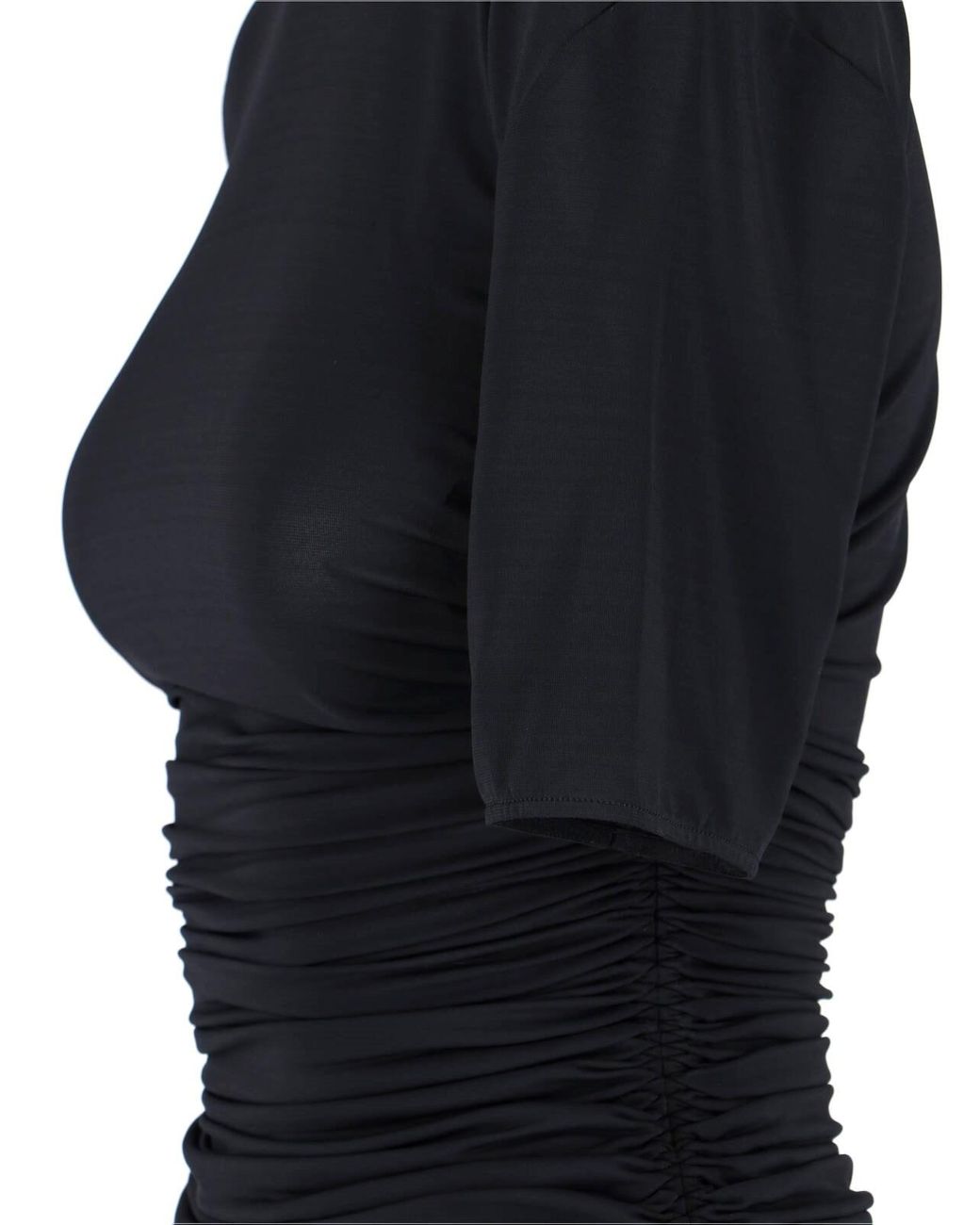 Alaïa Black Alaã¯A Pleated T-Shirt