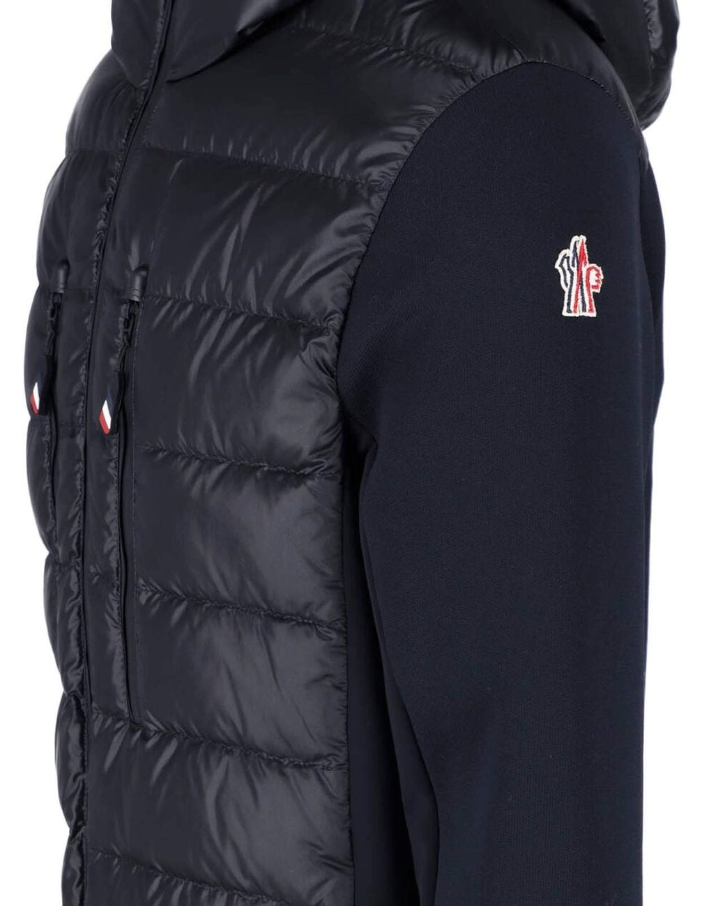 Moncler Black Padded Zip Cardigan for men