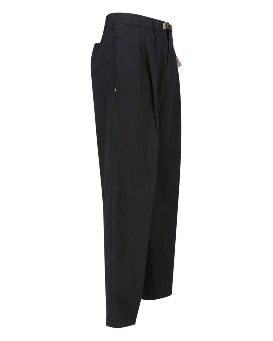 White Sand Black Belt Pants for men