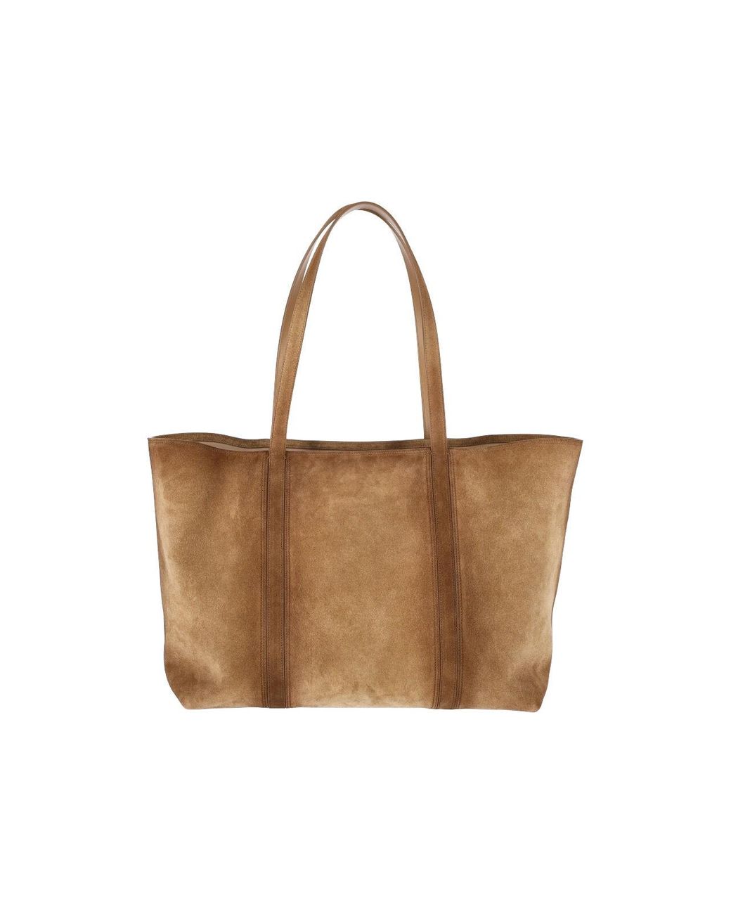 Jil Sander White Suede Tote Bag