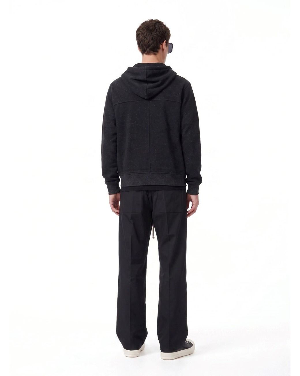 Rick Owens Blue Hooded Sweatshirt for men